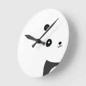 Friedlich Panda Runde Wanduhr (Winkel)