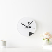 Friedlich Panda Runde Wanduhr (Zuhause)