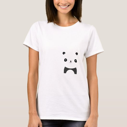 Friedlich Panda T-Shirt (Vorderseite)
