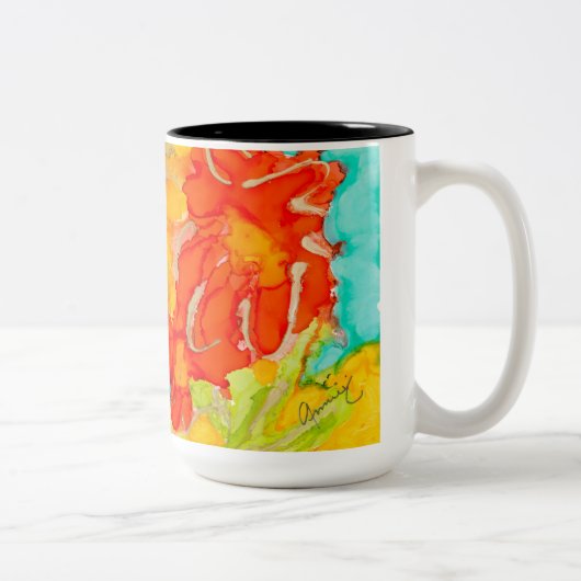 Friedlich Paradies Kaffee Tasse (Rechts)