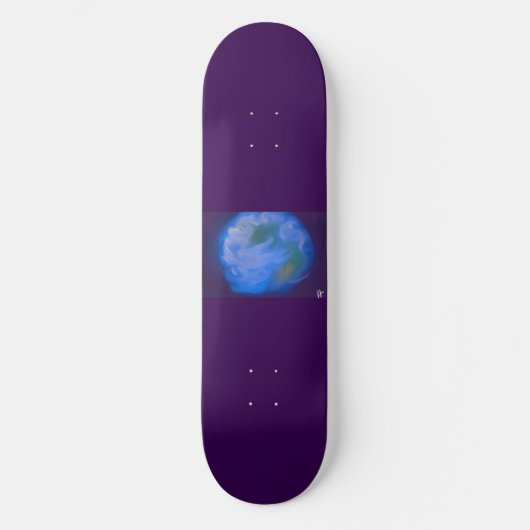 Friedlich Planet Skateboard (Vorderseite)