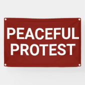 Friedlich Protestbanner Banner (Horizontal)