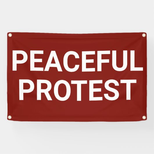 Friedlich Protestbanner Banner (Horizontal)