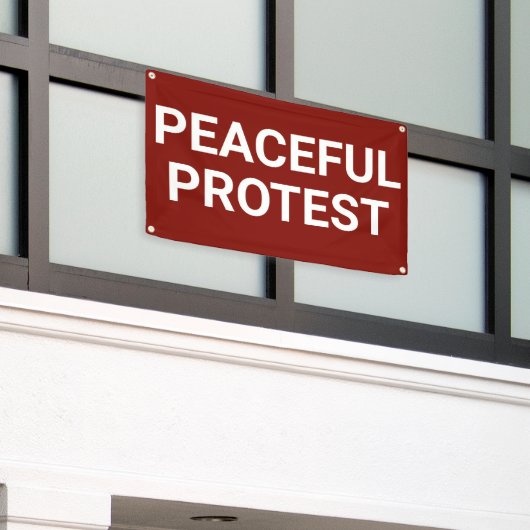 Friedlich Protestbanner Banner (Äußeres Gebäude)