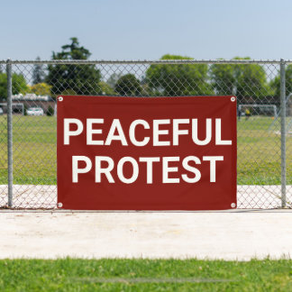 Friedlich Protestbanner Banner