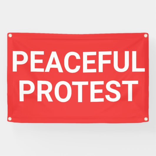 Friedlich Protestbanner Banner (Horizontal)