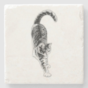 Friedlich Stretch Cat Untersetzer Set