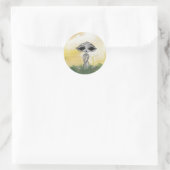 Friedlich Summer Alien Sticker (Tasche)