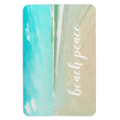 Friedlich türkis Sky Beach Seascape Magnet (Vertikal)