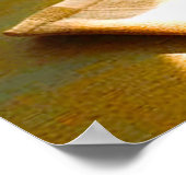 Friedlich und herzerwärmend Cappuccino Morgens Poster (Ecke)