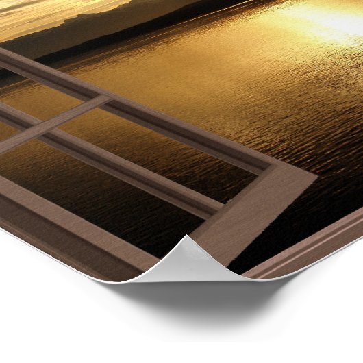 Friedlich und Serene Calm Waters Poster (Ecke)