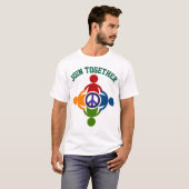 Friedlich vereint sein T-Shirt (Vorne ganz)