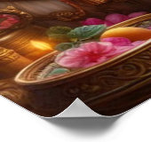 Friedlich Warm Ethnic Bala Krishna Wiege Poster (Ecke)