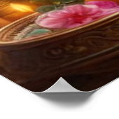 Friedlich Warm Ethnic Bala Krishna Wiege Poster (Ecke)
