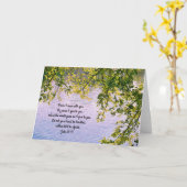 Friedlich Waters Scripture Card John 14:27 Karte (Gelbe Blume)
