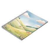 Friedlich-Wiese-LandschaftsNotebook Notizblock (Linke Seite)