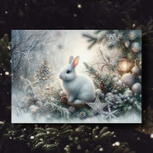 Friedlich Winter Bunny Scripting Verse Weihnachten