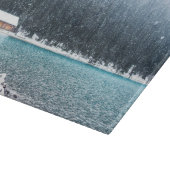 Friedlich Winter (Lake Louise) Kissenfall Schneidebrett (Ecke)