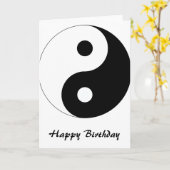 Friedlich Yin Yang Karte (Gelbe Blume)