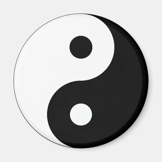 Friedlich Yin Yang Magnet (Vorne)