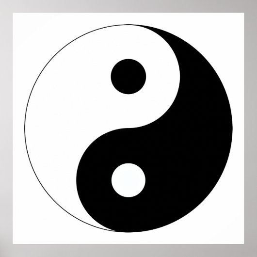 Friedlich Yin Yang Poster (Vorne)