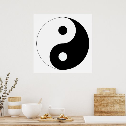 Friedlich Yin Yang Poster (Küche)