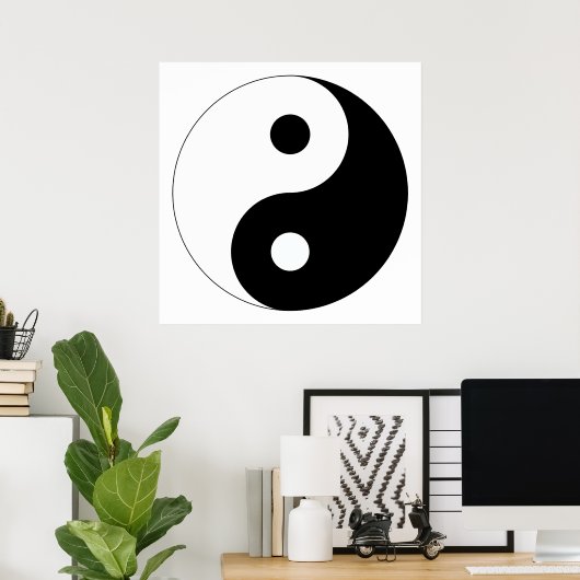 Friedlich Yin Yang Poster (Heimbüro)