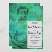 Friedlich Zen Buddha Einladung (Vorne/Hinten)