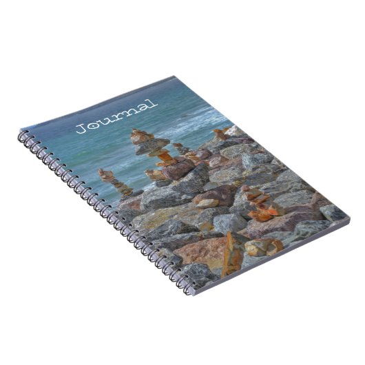 Friedlich Zen Style Balanced Rock Journal-Notebook Notizblock (Rechte Seite)