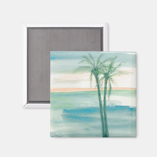 Friedliche Abenddämmerung tropisch Magnet (Vorderseite/Rückseite)