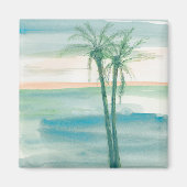 Friedliche Abenddämmerung tropisch Magnet (Vorne)