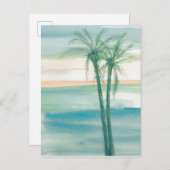 Friedliche Abenddämmerung tropisch Postkarte (Vorne/Hinten)