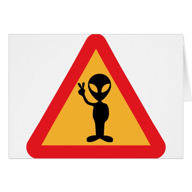 Friedliche Alien (Vorderseite (Horizontal))