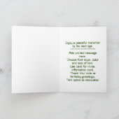 Friedliche Alien Birthday Karte (Innenseite)