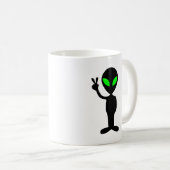 Friedliche Alien Tasse (VorderseiteRechts)