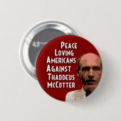 Friedliche Amerikaner gegen McCotter Button (Vorne & Hinten)