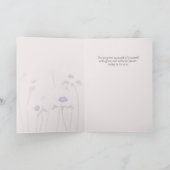 Friedliche Anemone Muttertags-Karte Karte (Innenseite)