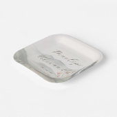 Friedliche Aquarell-Landschaft Pappteller (Gewinkelt)