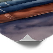 Friedliche Aquarellzeichnung Nook Art Print Poster (Ecke)