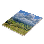 Friedliche Aussicht von Pendle Hill... Fliese (Seite)