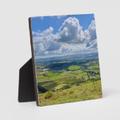 Friedliche Aussicht von Pendle Hill... Fotoplatte (Vorderseite)