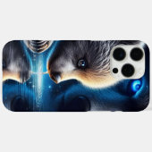 Friedliche Bärenreflektion und Bärenprägung Case-Mate iPhone Hülle (Rückseite (Horizontal))