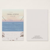 Friedliche Beach Theme-Netzwerkkarte (Vorne & Hinten)