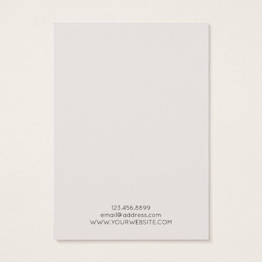 Friedliche Beach Theme-Netzwerkkarte (Rückseite)