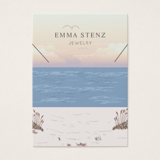 Friedliche Beach Theme-Netzwerkkarte (Vorderseite)