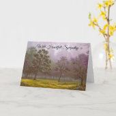 Friedliche Beileid-Glaubkarte Karte (Gelbe Blume)