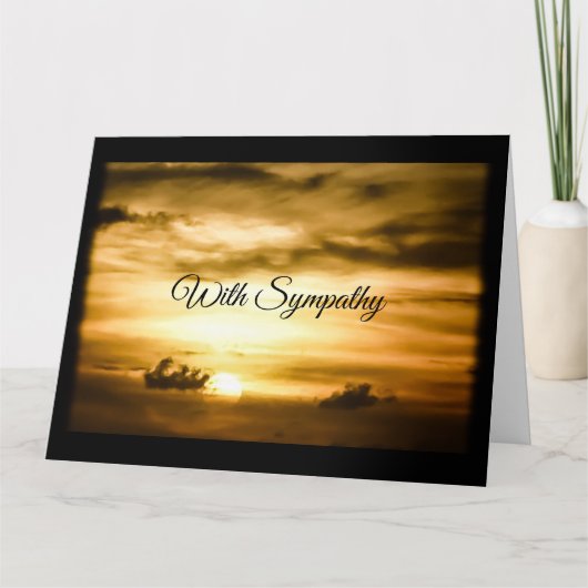 Friedliche Beileid- oder Condolence-Karte Karte (Vorderseite)