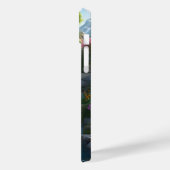 Friedliche Bergkabinen Wasserfälle Blume Case-Mate iPhone Hülle (Rückseite / Links)