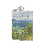 Friedliche Bergsicht Flachmann (Links)