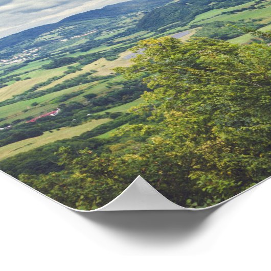 Friedliche Bergsicht Poster (Ecke)